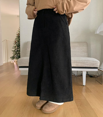Fidio banding peach fuzz long skirt